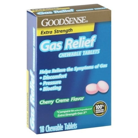 Good Sense Gas Relief Chewable Tablets Cherry Creme (72 Units Included)