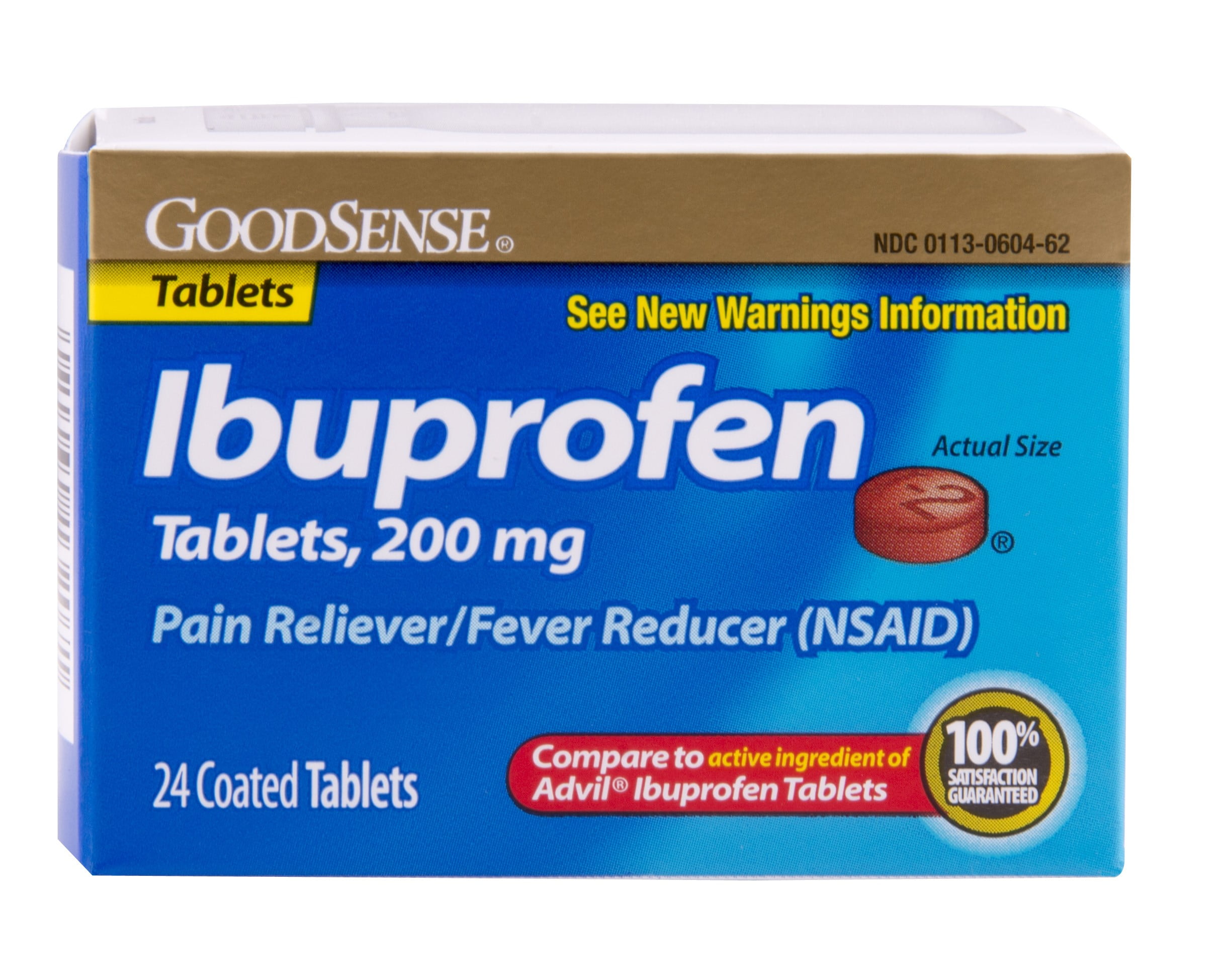 Good Sense Ibuprofen Pain Reliever/Fever Reducer Tablets 200MG 24 ea