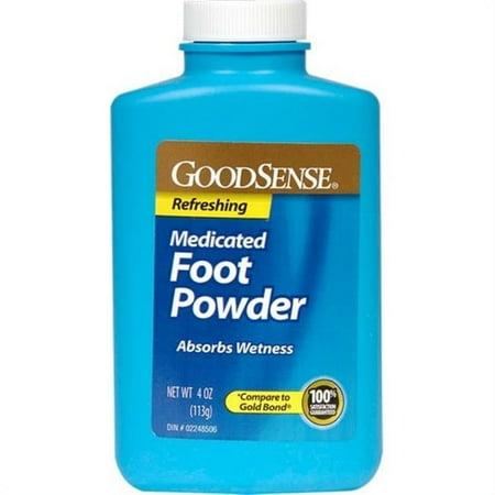 Good Sense Medicated Foot Powder, 4 oz - Case of 12