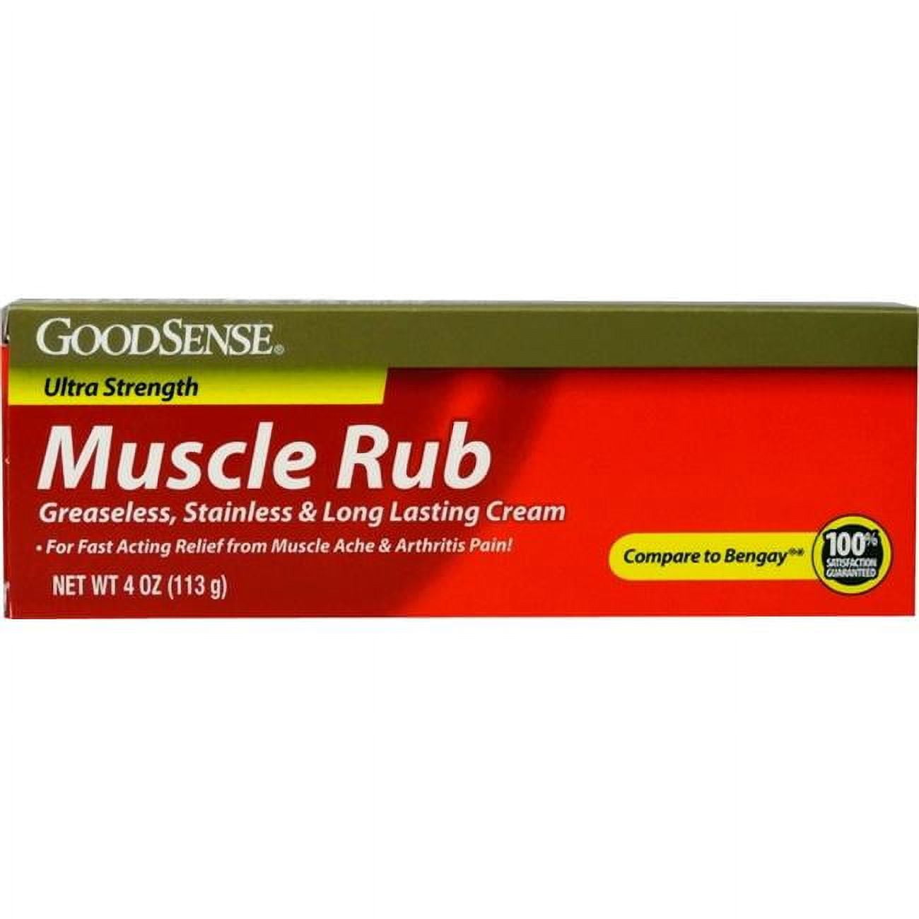 Good Sense Muscle Rub Cream, 4 oz Case of 12
