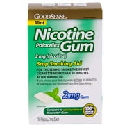 Good Sense Nicotine Polacrilex Gum, Mint, 2 mg 110 ea - (Pack of 1)