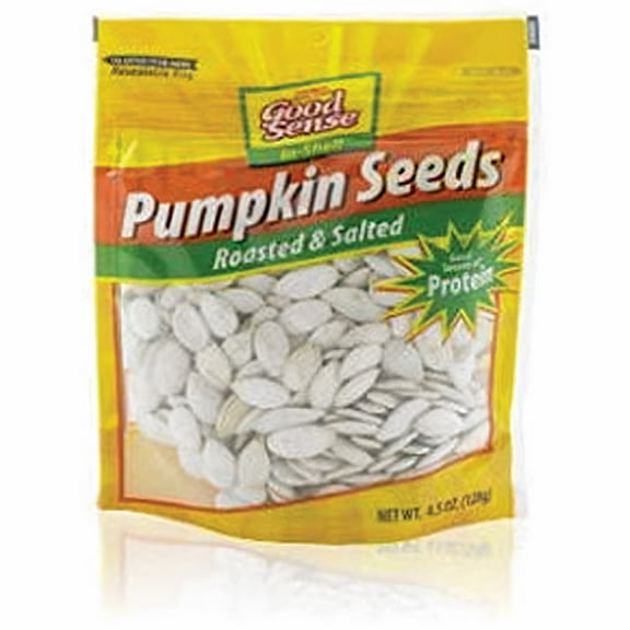 Good Sense Roasted & Salted Pumpkin Seeds 4.5 oz (Pack of 5)