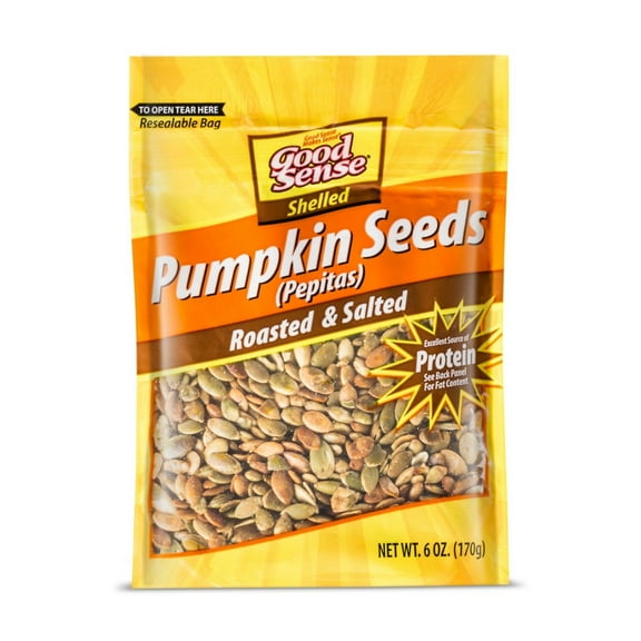Good Sense Pumpkin Seeds Roasted & Salted 6 oz (Pack of 3)