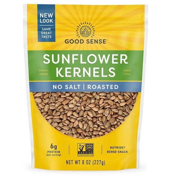 Good Sense, Sunflower Kernels, No Salt, Roasted, 8 oz
