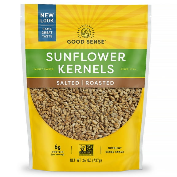 Good Sense Sunflower Kernels, Salted, Roasted, 26 oz (737 g)
