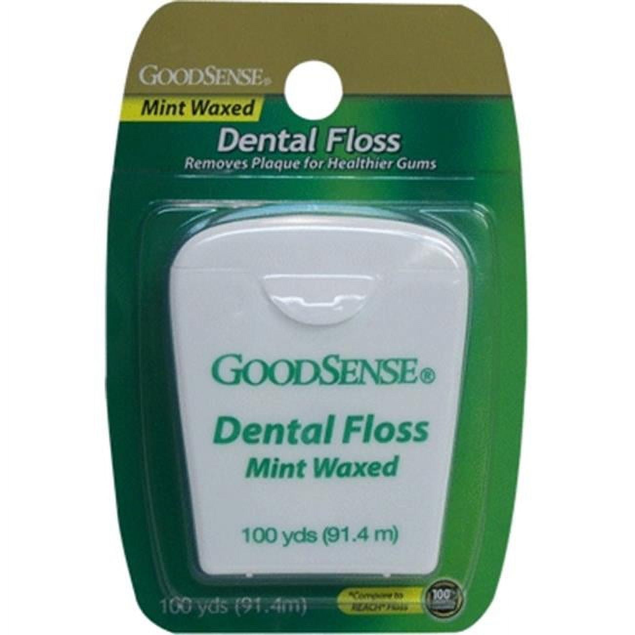 Good Sense Waxed Mint Dental Floss 100 Yards Case of 36
