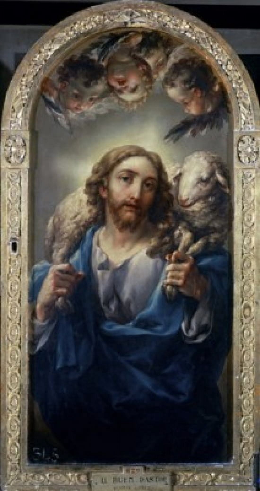 The Good Shepherd El Buen Pastor 1801 Vicente L???pez y Porta???a (1772-1850 Spanish) Museo de Bellas Artes Valencia Spain Canvas Art - Vicente Lopez y Porta (18 x 24)