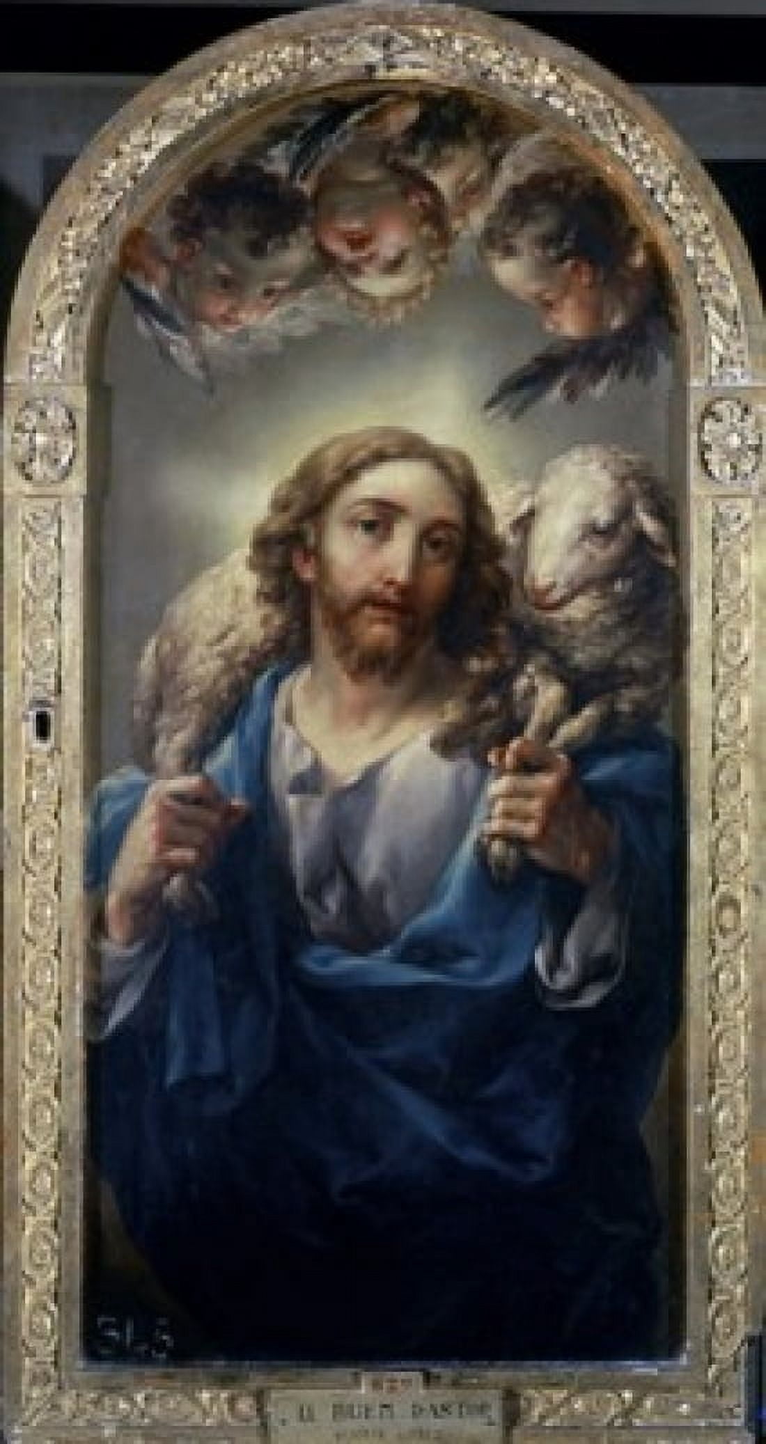 The Good Shepherd El Buen Pastor 1801 Vicente Lpez y Portaa (1772-1850 Spanish) Museo de Bellas Artes Valencia Spain Canvas Art - Vicente Lopez y Porta (24 x 36)