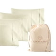 thumbnail image 1 of Good Sleep Bedding 1000 TC Egyptian Cotton Ivory King Size 20" x 40") Pillow Cases Set of 4 for, 1 of 7