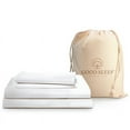 thumbnail image 1 of Good Sleep Bedding 100% Egyptian Cotton Queen Sheets, Luxury 1000 Thread Count 4 Piece Sheets & Pillowcases Set - White, 1 of 8