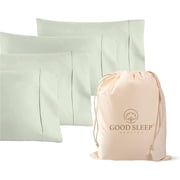 Good Sleep Bedding 1000 Thread Count 100% Egyptian Cotton Sage King Size Pillow Cases Set of 4