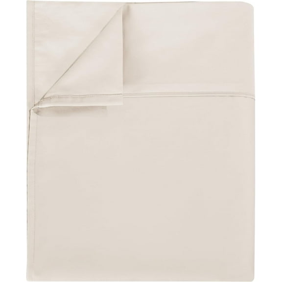 Good Sleep Bedding Flat Sheet King - 800 TC King Flat Sheet Only, 100% Egyptian Cotton Flat Sheets, Soft & Breathable Hotel Style Flat Sheets for King Size Bed - Ivory