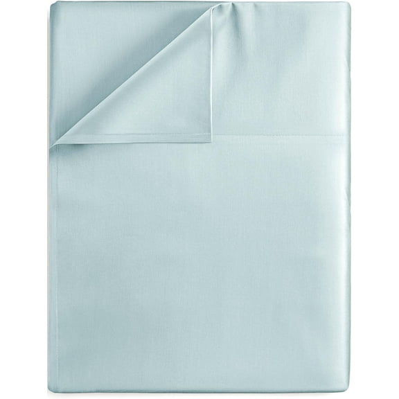 Good Sleep Bedding Flat Sheet King - 800 TC King Flat Sheet Only, 100% Egyptian Cotton Flat Sheets, Soft & Breathable Hotel Style Flat Sheets for King Size Bed - Light Blue
