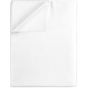 Good Sleep Bedding Queen Size Flat Sheet Only - Hotel Style 100% Egyptian Cotton Sheet, Soft & Breathable, Sateen Weave 800 Thread Count Queen Flat Sheet - White