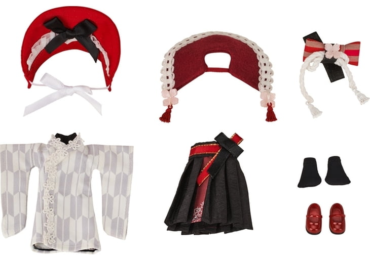 Good Smile Company - Nendoroid Doll Outfit Set - Rose Japanese Dress Version