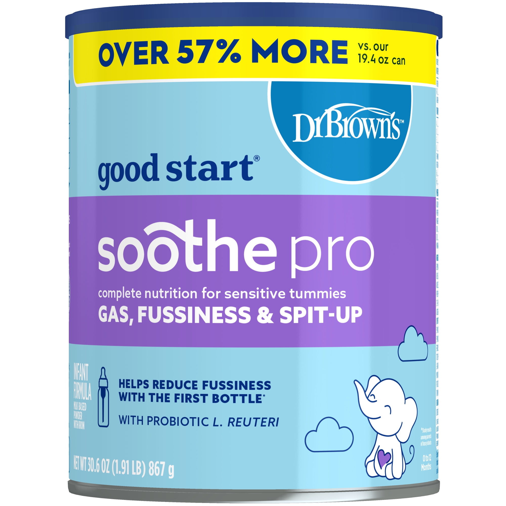 Walmart discounts of Good Start  Dr. Brown's Soothe Pro Baby Formula, 30.6 oz