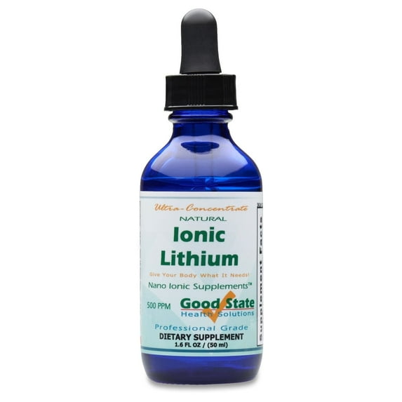 Good State Liquid Ionic Lithium Supplement, Hypoallergenic Concentrate, 2 fl oz