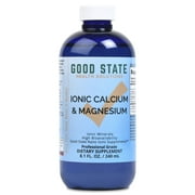 Good State Liquid Ionic Minerals - Calcium and Magnesium, 8 Fl Oz, Supports Bone Health & Muscle Function
