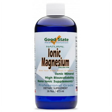 Good State Liquid Ionic Minerals - Magnesium, 192 Servings, 16 Fl Oz, Supports Bone, Muscle & Overall Wellness
