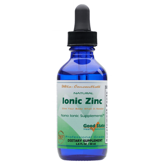 Good State Liquid Ionic Minerals Zinc Ultra Concentrate, 100 Servings, 10 Drops = 15 mg  Supports Immune Health & Cellular Function