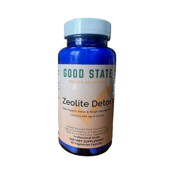 Good State Zeolite Detox, 600 mg per Veggie Capsule, 60 Count  Supports Detoxification and Healthy Weight Management