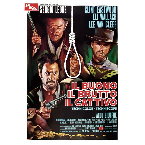 Good The Bad The Ugly Movie Poster 16in x 24in 16x24 #400347 Multi-Color Square Adults Best Posters