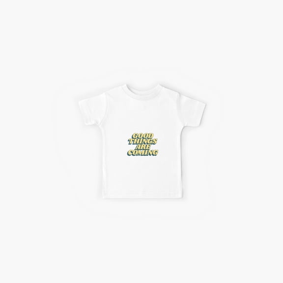 Good Things Are Coming in Pink Peach and Yellow Kids T-Shirt