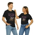 thumbnail image 1 of Good Things Are Waiting For Us Cute Rainbow Turtle Unisex Short Sleeve Tee, 1 of 8