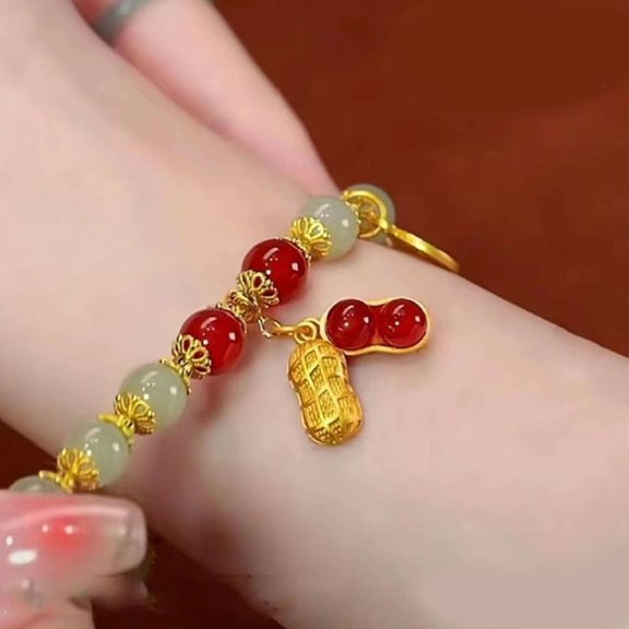 Good Things Peanut Fu Brand Bracelet Women's High Value Beaded Jewelry
