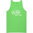 thumbnail image 1 of Good Things Take Time Neon Tank Top, 1 of 1