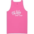thumbnail image 1 of Good Things Take Time Neon Tank Top, 1 of 1