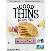 Good Thins Parmesan & Garlic Rice & Cheese Snacks Gluten Free Crackers, 3.5 oz