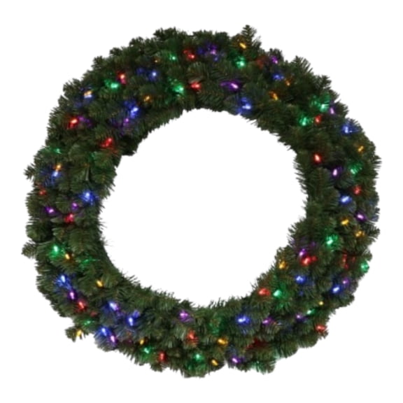 Good Tidings 48 Kentucky Wreath with 300 Multi-Color Lights