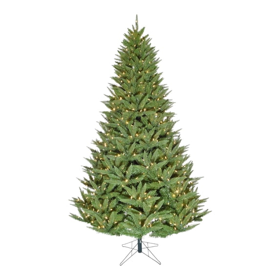 Good Tidings 6.5-Foot Pre-Lit Noble Fir Artificial Christmas Tree with 500 Warm White LED Lights