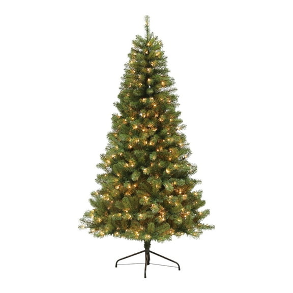 Good Tidings 7.5-Foot Pre-Lit Vermont Christmas Tree with 400 Clear Lights