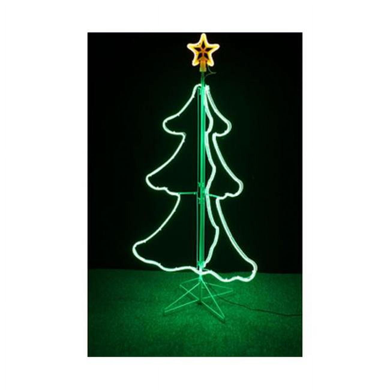 Good Tidings N23 98405X 5 ft. Neon Flex Christmas Tree Green