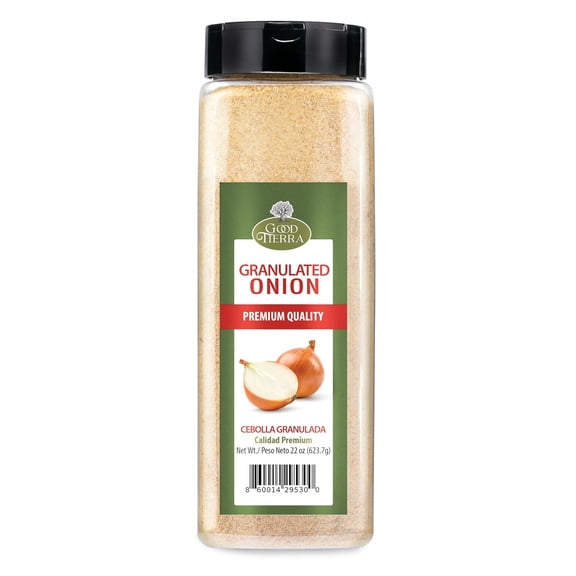 Good Tierra Granulated Onion 22 oz - Dehydrated Onion Powder for Cooking, All Purpose Seasoning, Culinary Gourmet Spice