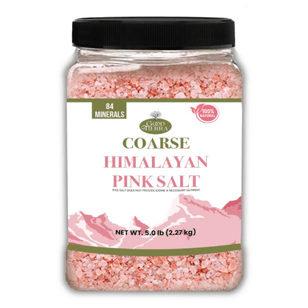 Himalayan Pink Salt Coarse Grain - Mineral-Rich Natural Salt Rock for Cooking, Grinder, Refill & Bath - 5 lb Healthy Salt Bulk