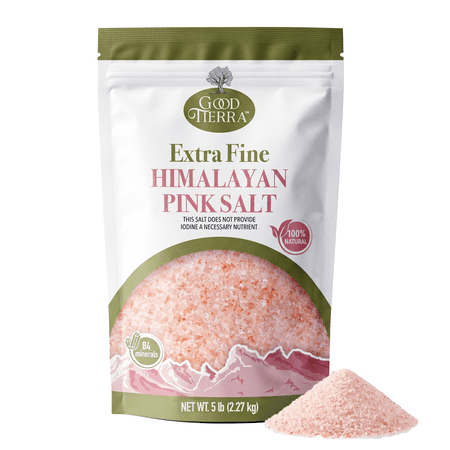Good Tierra Himalayan Pink Salt in PET Bag - Extra Fine - 5 lb.
