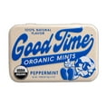 thumbnail image 1 of Good Time Organic Mints - Peppermint | Organic Cane Sugar, Natural Flavors, No Artificial Colors or Sweeteners | Kosher Certified, Vegan, Gluten Free | Aspartame & Xylitol Free | 40 Count Tin (Pack of, 1 of 5