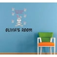 thumbnail image 1 of Good Time Quote Cute Rabbit Cartoon Customized Wall Decal - Custom Vinyl Wall Art - Personalized Name - Baby Girls Boys Kids Bedroom Wall Decal Room Decor Wall Stickers Decoration Size (10x10 inch), 1 of 2