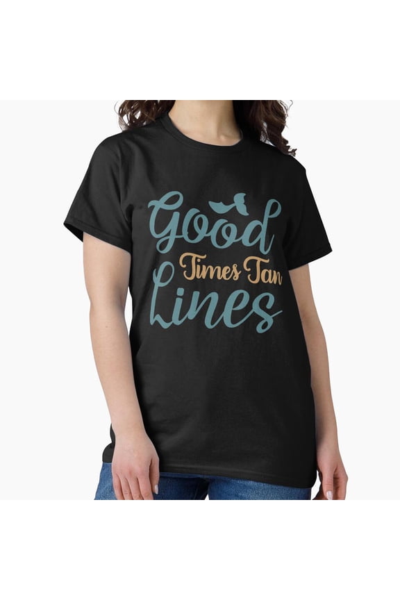 Good Times Tan Lines H2604, Premium Unisex Tee – Extended Sizes Up to 5XL