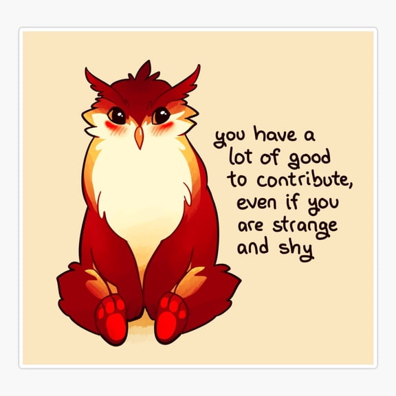 Good To Contribute Owlbear Encouragement Sticker