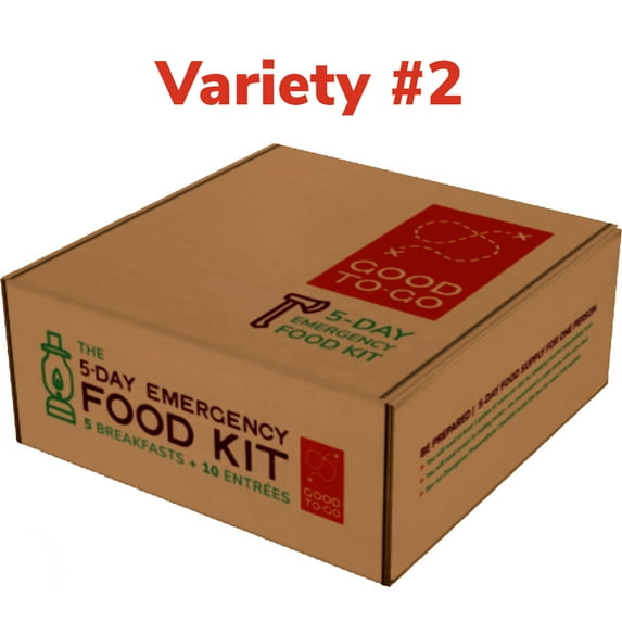 Good To-Go 5-Day Emergency Food Kit, Variety #2