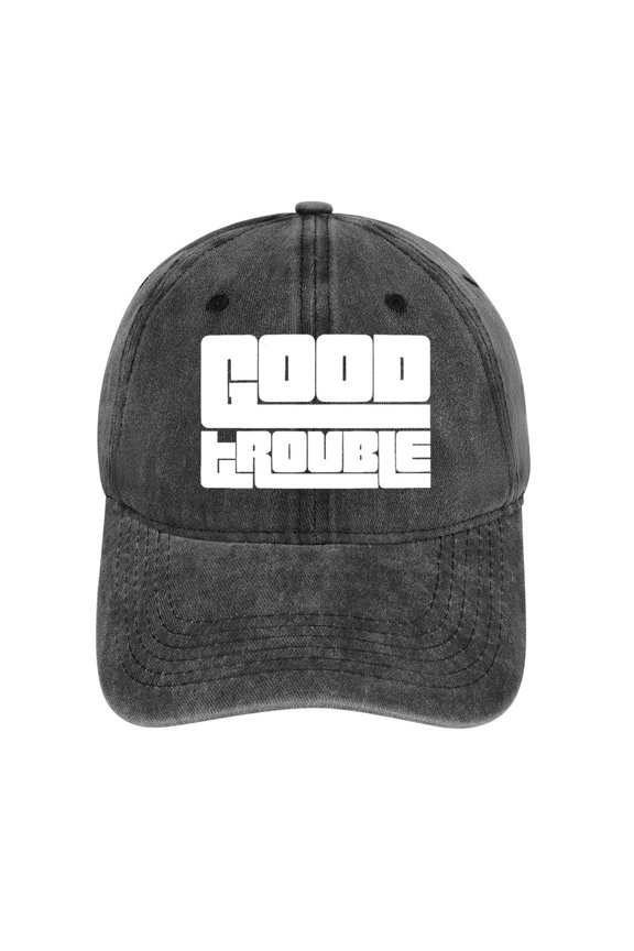 Good Trouble Hat Adjustable Funny Fashion Unisex Baseball Cap For Men Women