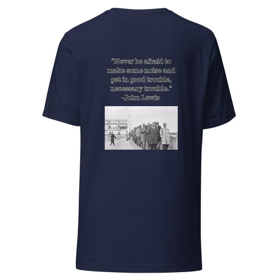 "Good Trouble" John Lewis Unisex t-shirt (Navy, S)