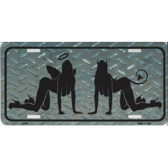 Good VS Evil Metal License Plate