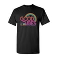 thumbnail image 1 of Good Vibes 70's BeanePod Artworks Art Funny DT Adult T-Shirt Tee, 1 of 2