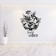 thumbnail image 1 of Good Vibes - Beautiful Flamingo Design Silhouette Beach Vibes Vinyl Wall Sticker Wall Art Wall Decal Boys Girls Kids Room Cute Flamingo Design Bedroom Nursery Kinder Home Decoration Size (10x8 inch), 1 of 3