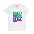 thumbnail image 1 of Good Vibes Club Short Sleeve V-Neck Tee, 1 of 2